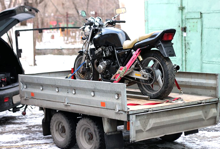 Перевозка мотоцикла ява 360 с коляской из Ярославля в Курск